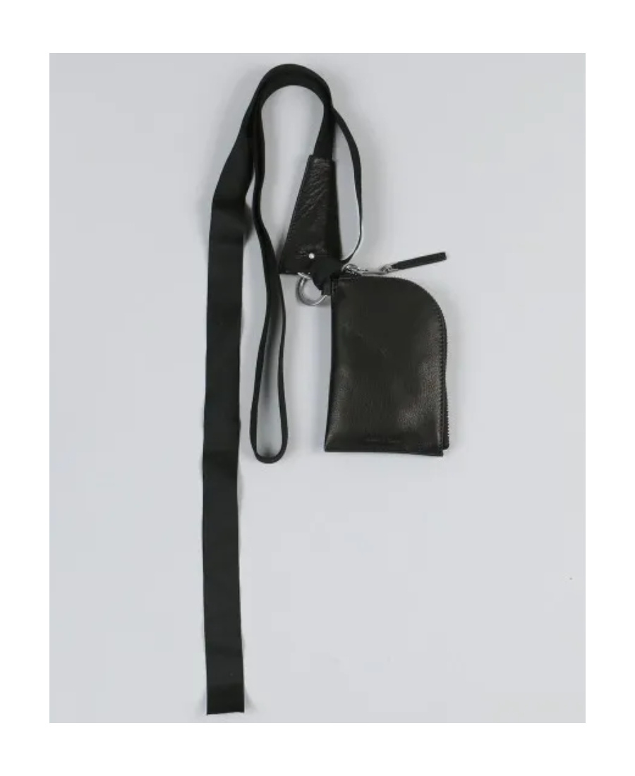 Rick Owens Logo Wallet In Black