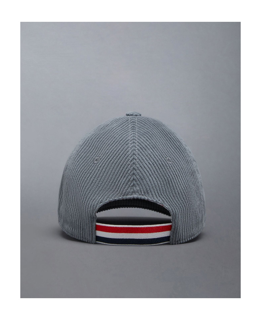 THOM BROWNE LOGO-EMBROIDERED COTTON CAP