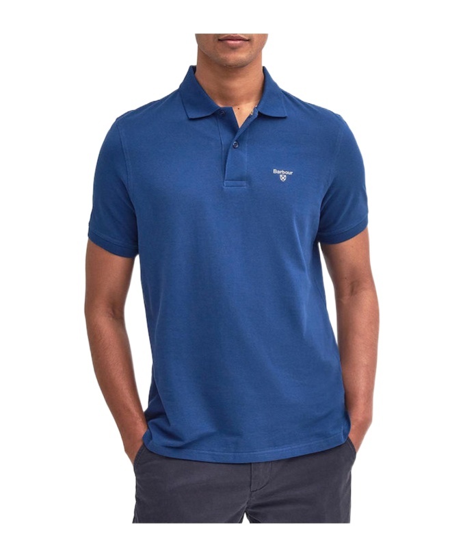 Barbour Polo Shirt In Pique Cotton With Logo
