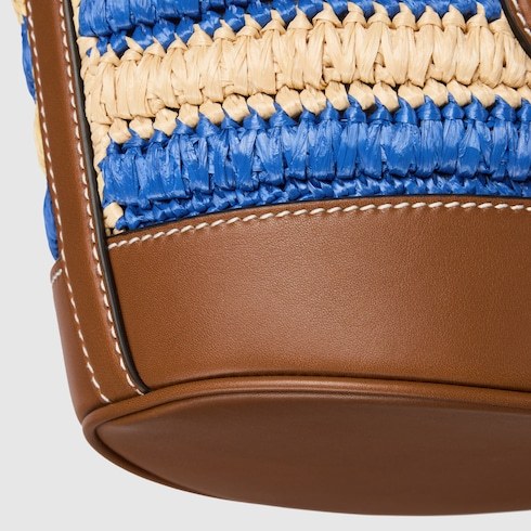 Gucci Woven Mini Bucket Bag