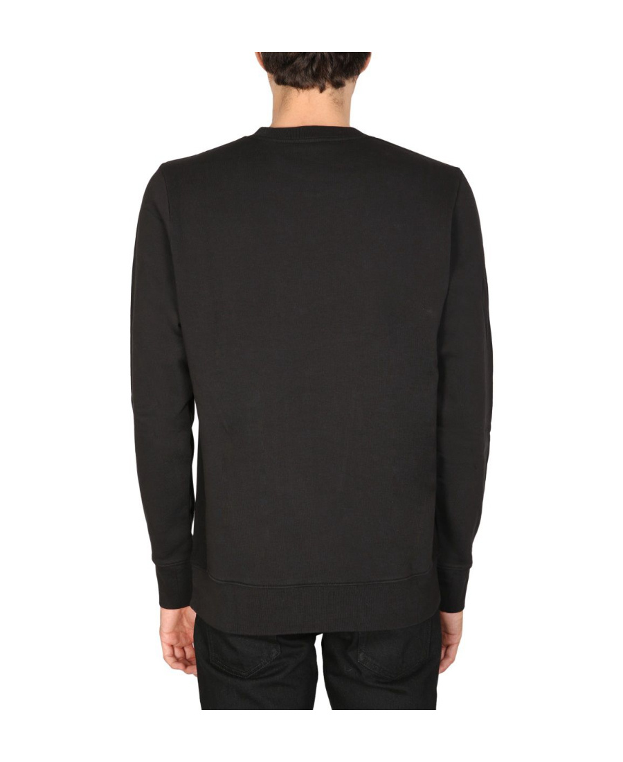 Ps By Paul Smith 'immortale Zebra' Organic Cotton Sweatshirt In Black