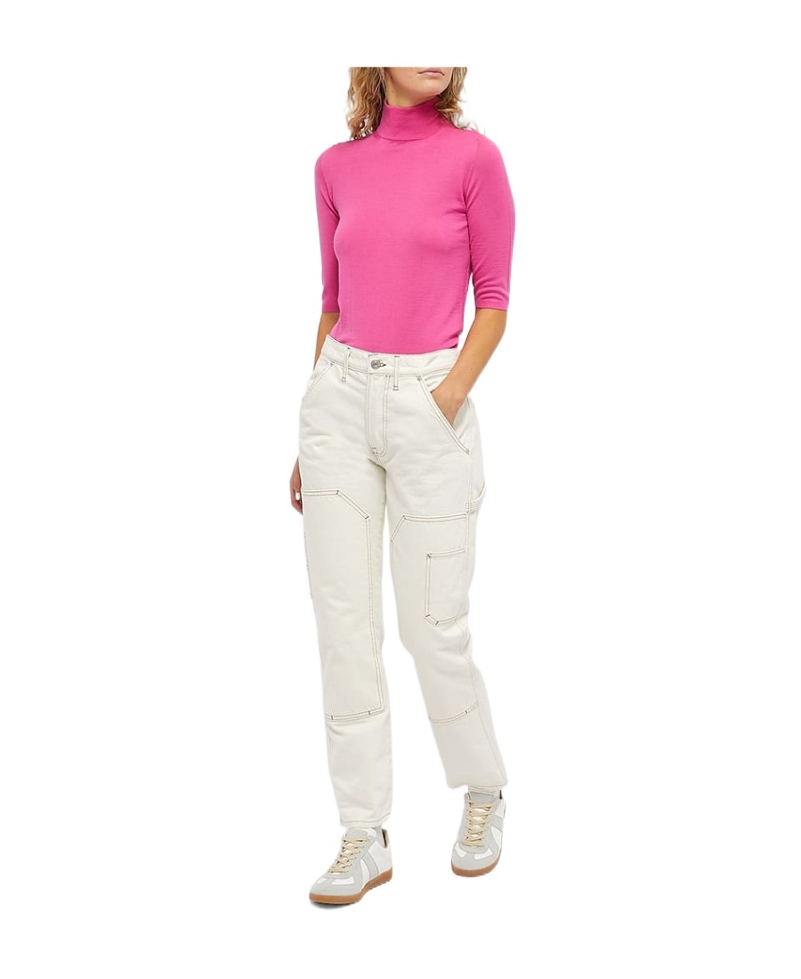 Max Mara High-necked Sweater In Pink