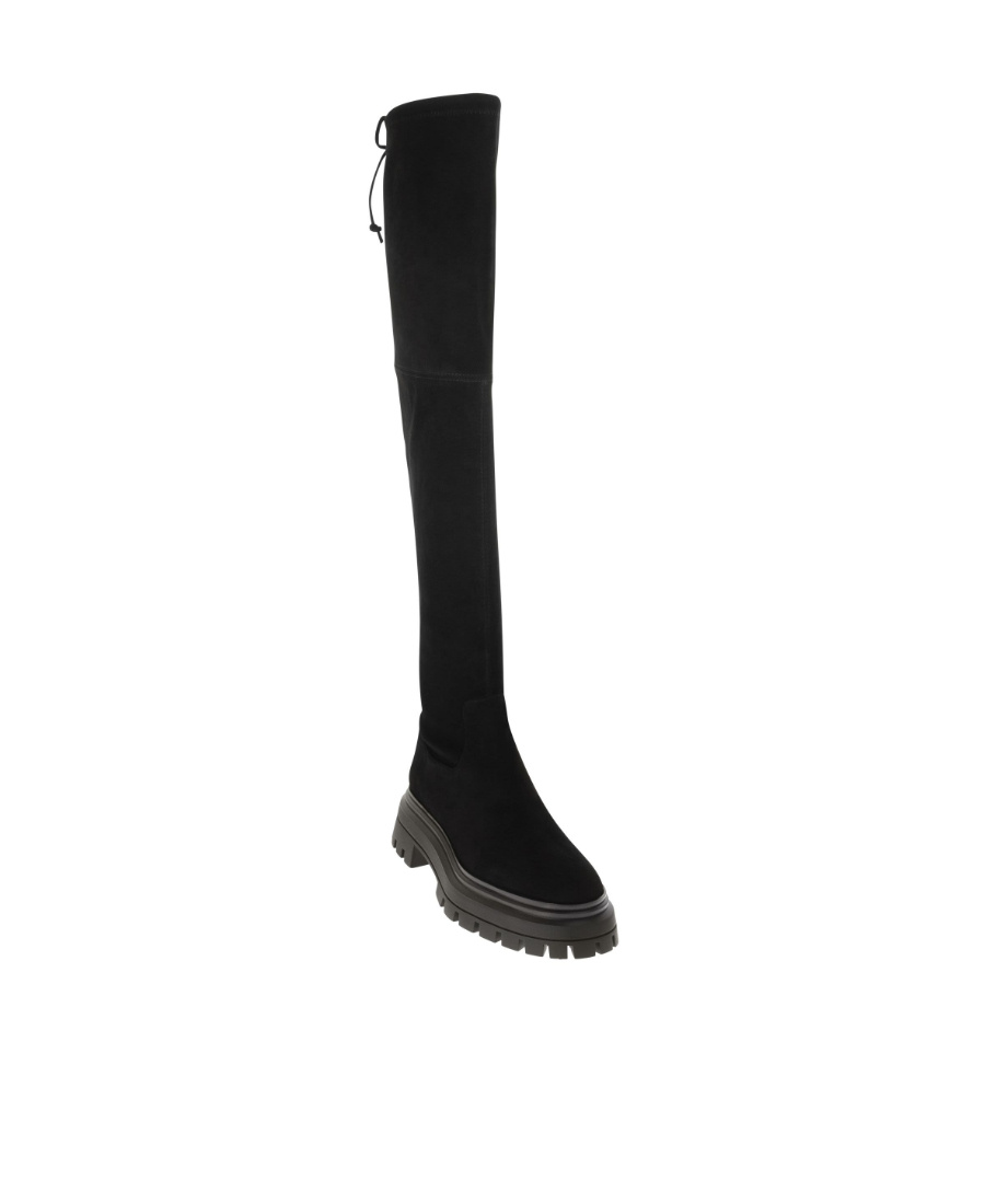 Stuart Weitzman Tie-fastened Thigh High Boots In Black