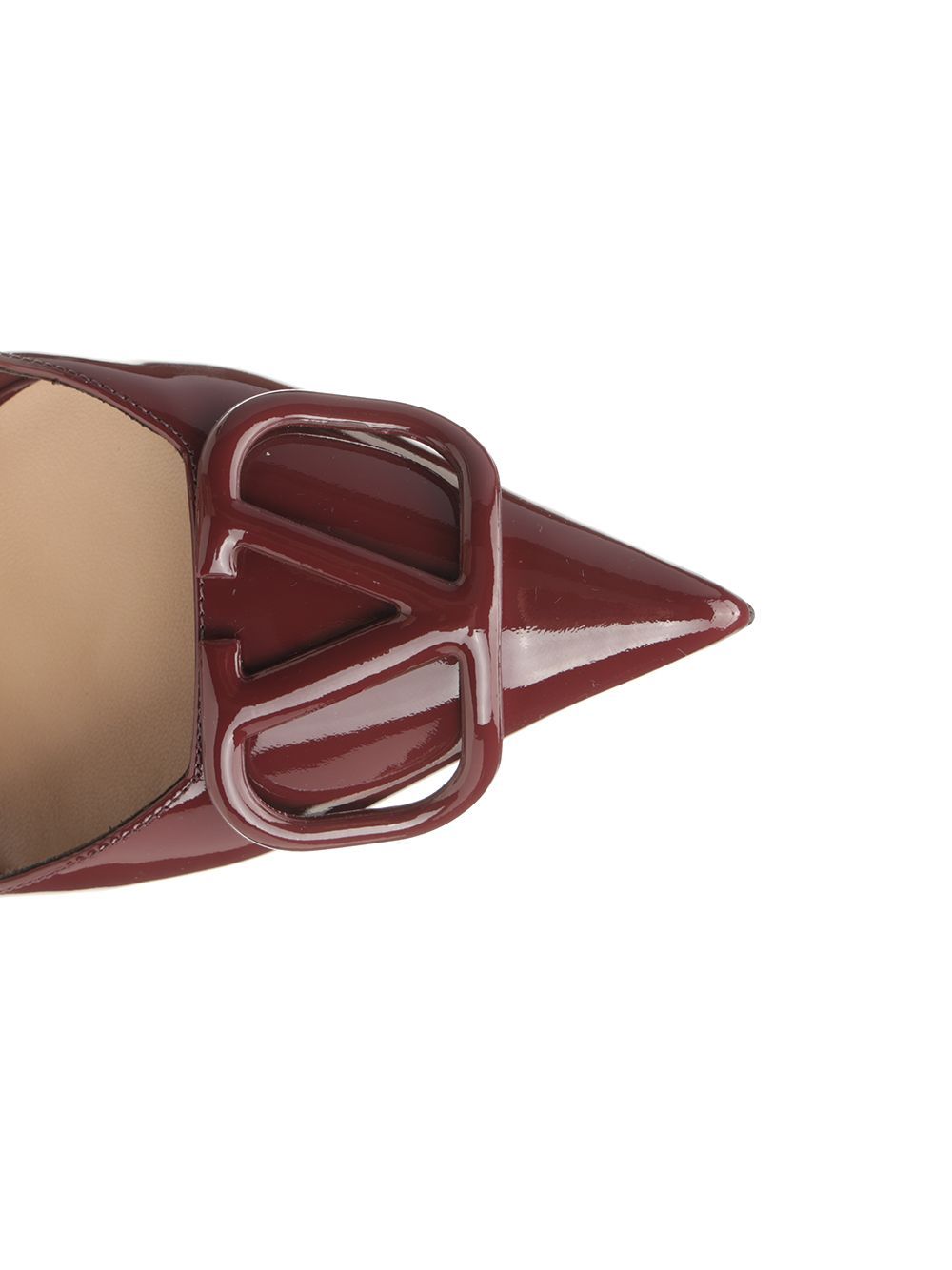 Valentino Red Vlogo Signature Slingback Heels In Red