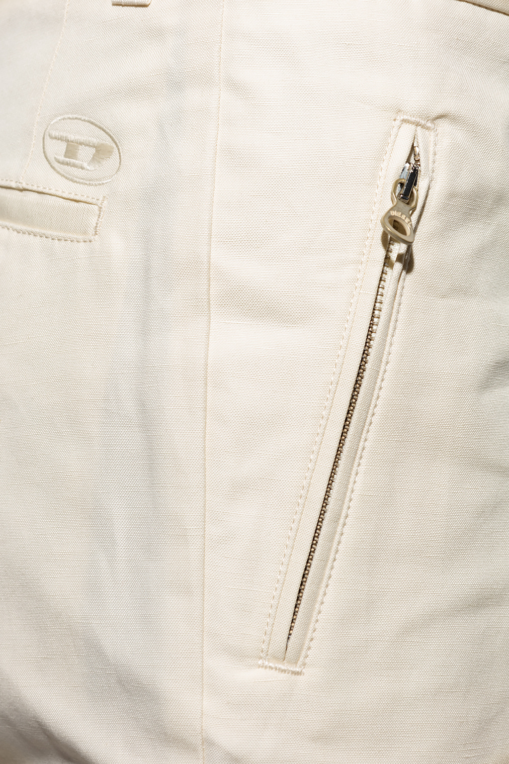 Diesel P-hann Straight-leg Trousers In White