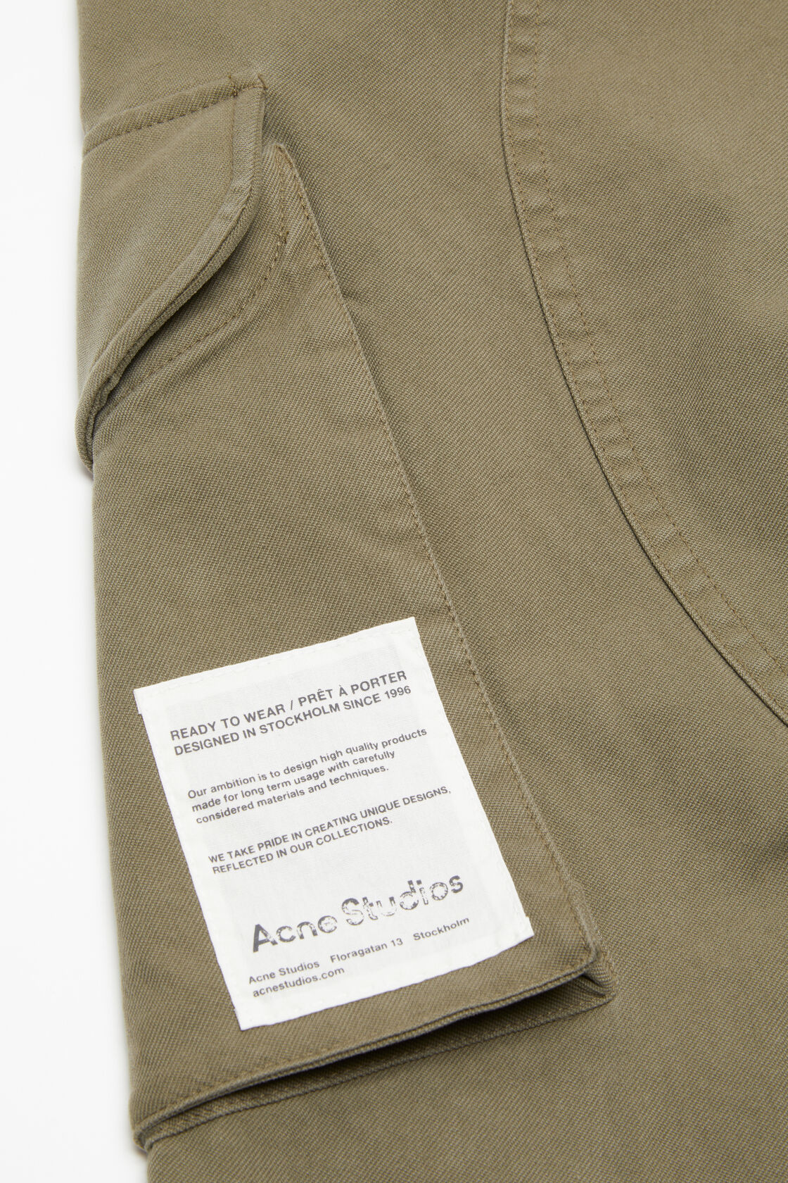 Acne Studios Men Wide-leg Cotton Trousers In Gray