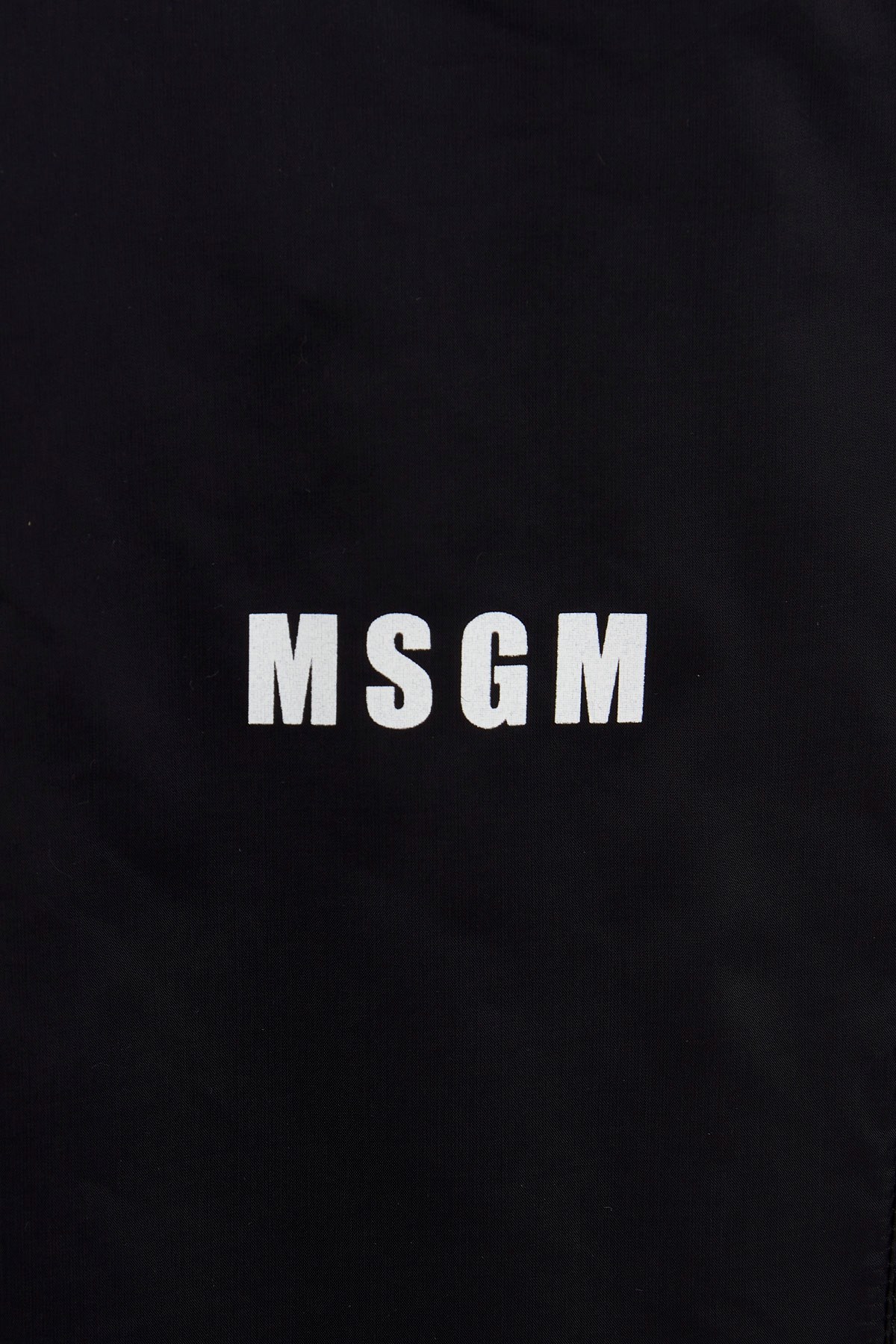 Msgm Drawstring Logo Track Pants In Black