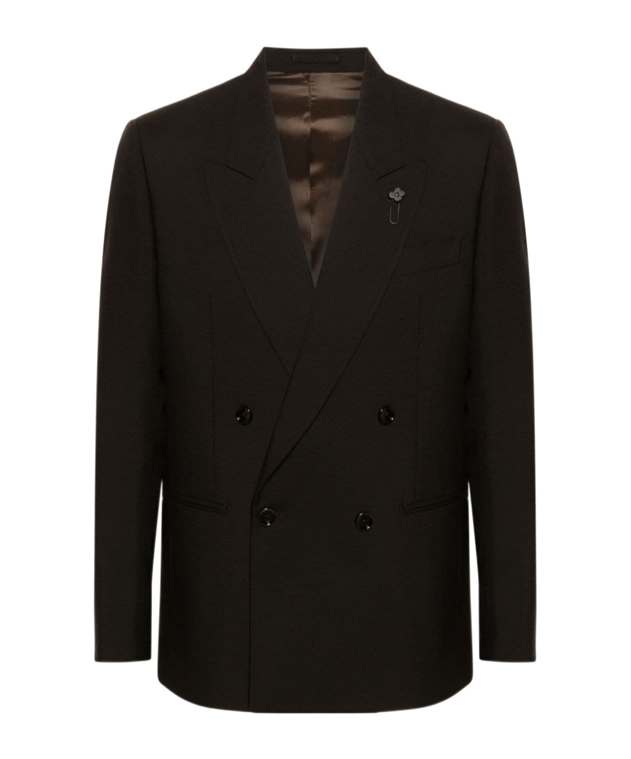 Lardini Man Jacket Attitude Drop 7 Regular In Black