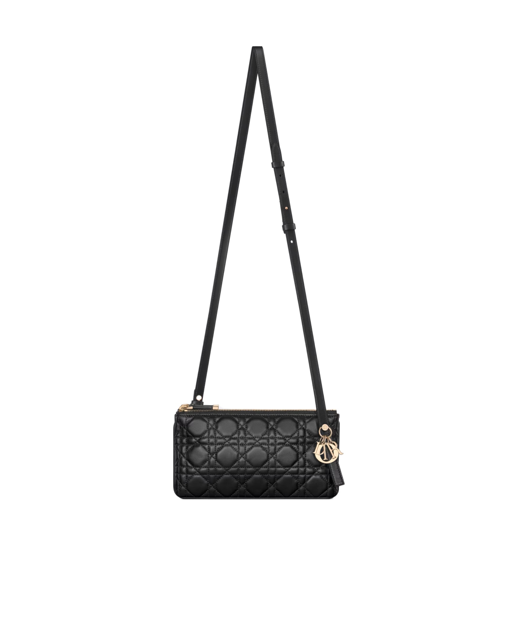 Dior Mini My Duo Shoulder Bag In Black