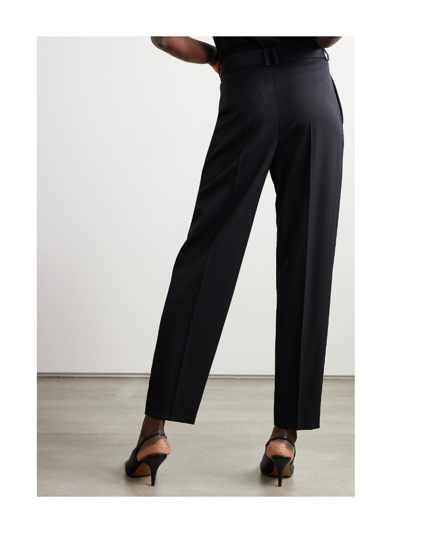 The Row High-waisted Casual Pants In Black