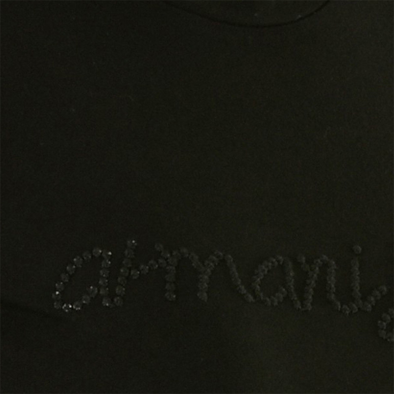 Shop Armani Jeans Long Sleeved T-shirt In Black