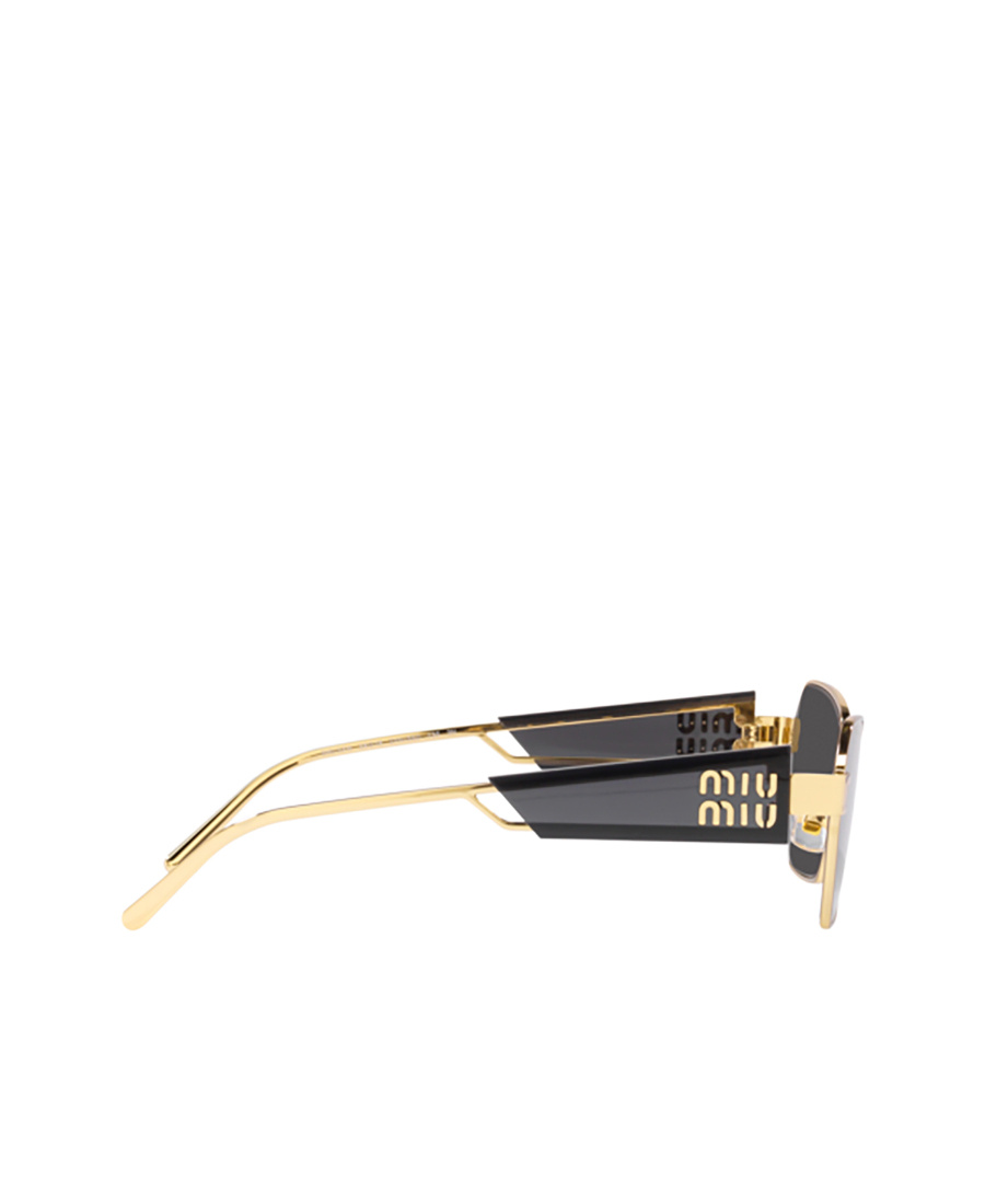 Miu Miu Logo Sunglasses In Black