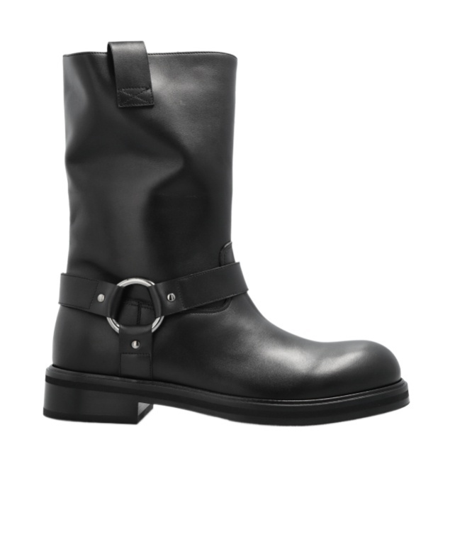 Dolce & Gabbana Harness Strap Boots In Black