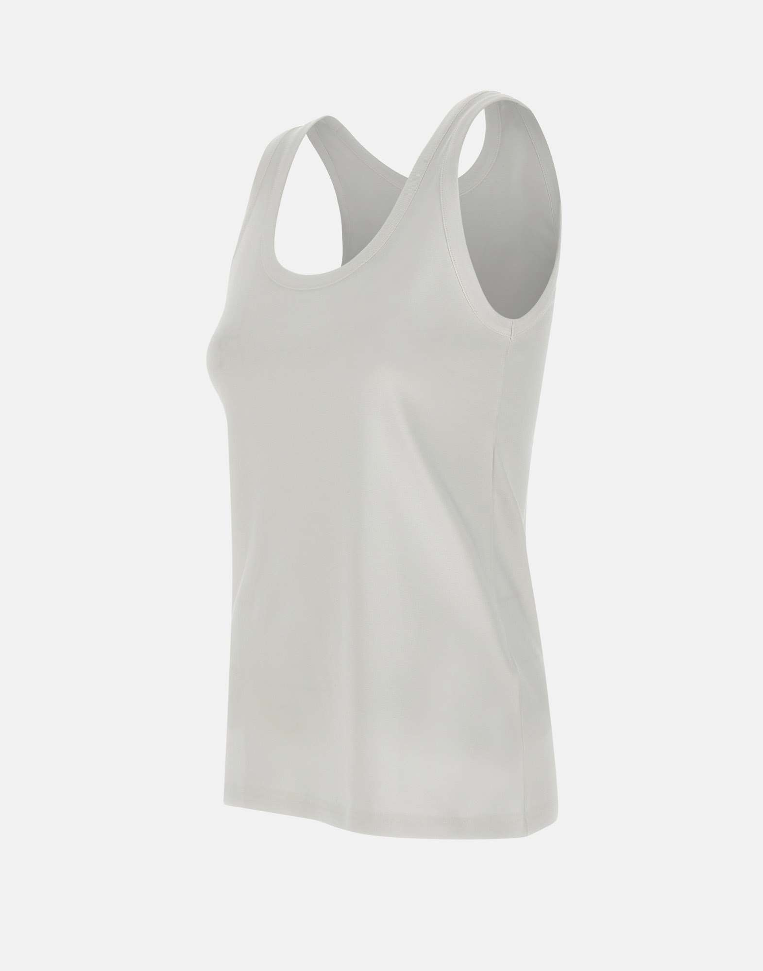 Eleventy Crew-neck Tank Top In Neutral
