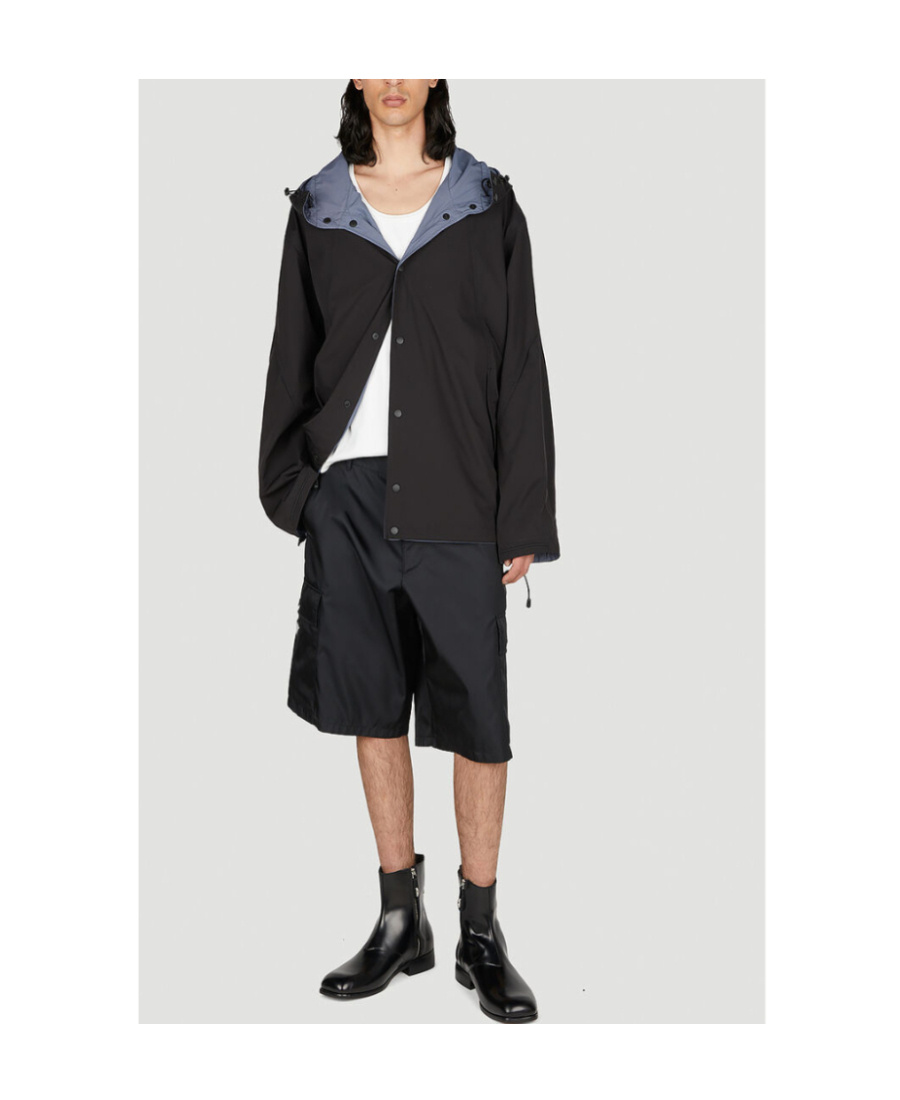 Our Legacy High-neck Hooded Jacket In Black