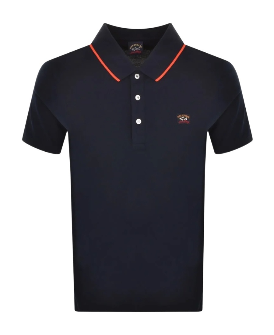 PAUL & SHARK LOGO DETAILS POLO SHIRT