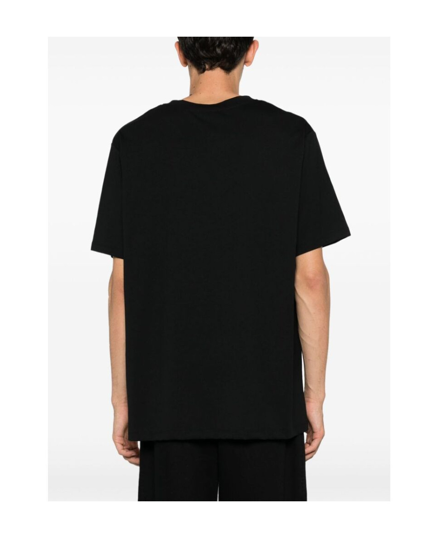 Balmain Logo-print Organic Cotton T-shirt In Black