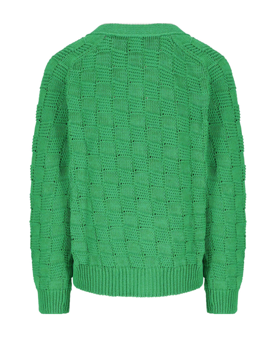 BOTTEGA VENETA INTRECCIATO KNITTED CARDIGAN