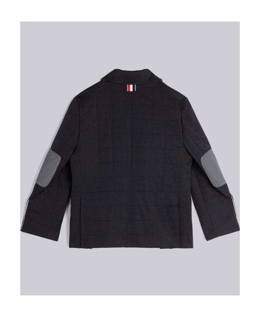 Thom Browne Buttoned Single-breasted Blazer In Black