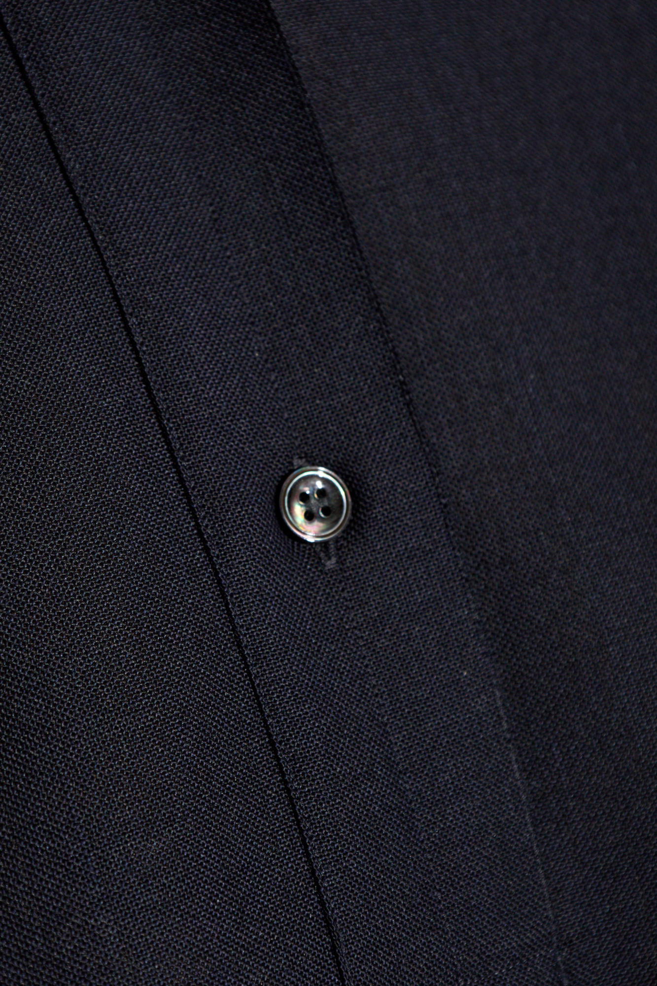 Studio Nicholson Pinole Wool Polo Top In Black