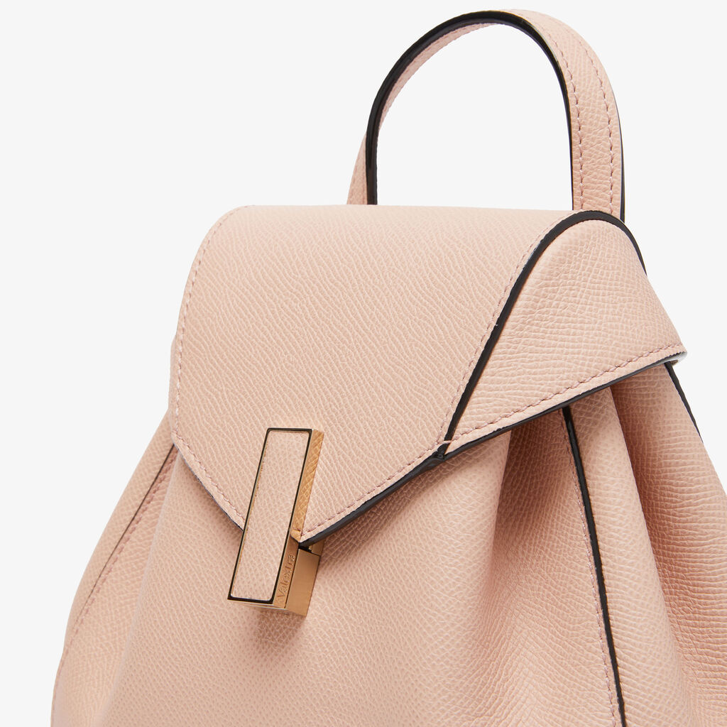Valextra Iside Mini Leather Backpack In Pink
