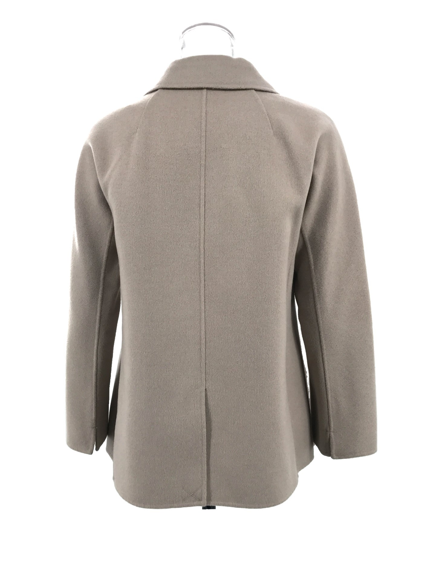 Max Mara Double-breasted Long-sleeved Casual Jacket In Gray
