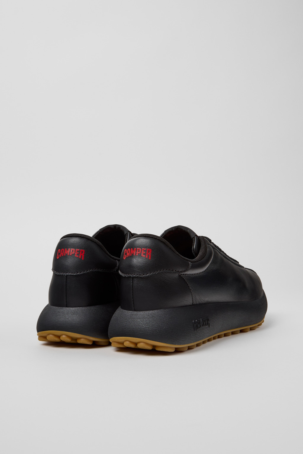 Camper Leather Pelotas Trainers In Black