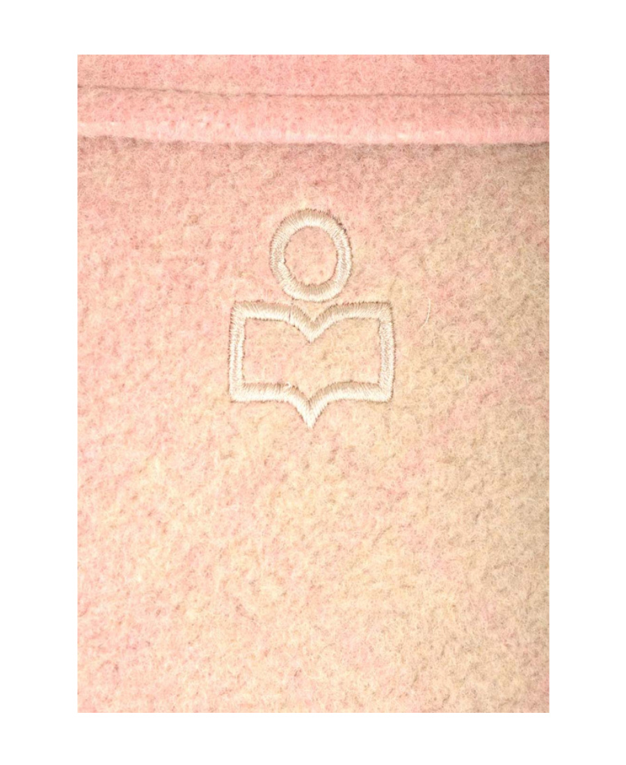Isabel Marant Étoile Checked Long-sleeved Coat In Pink