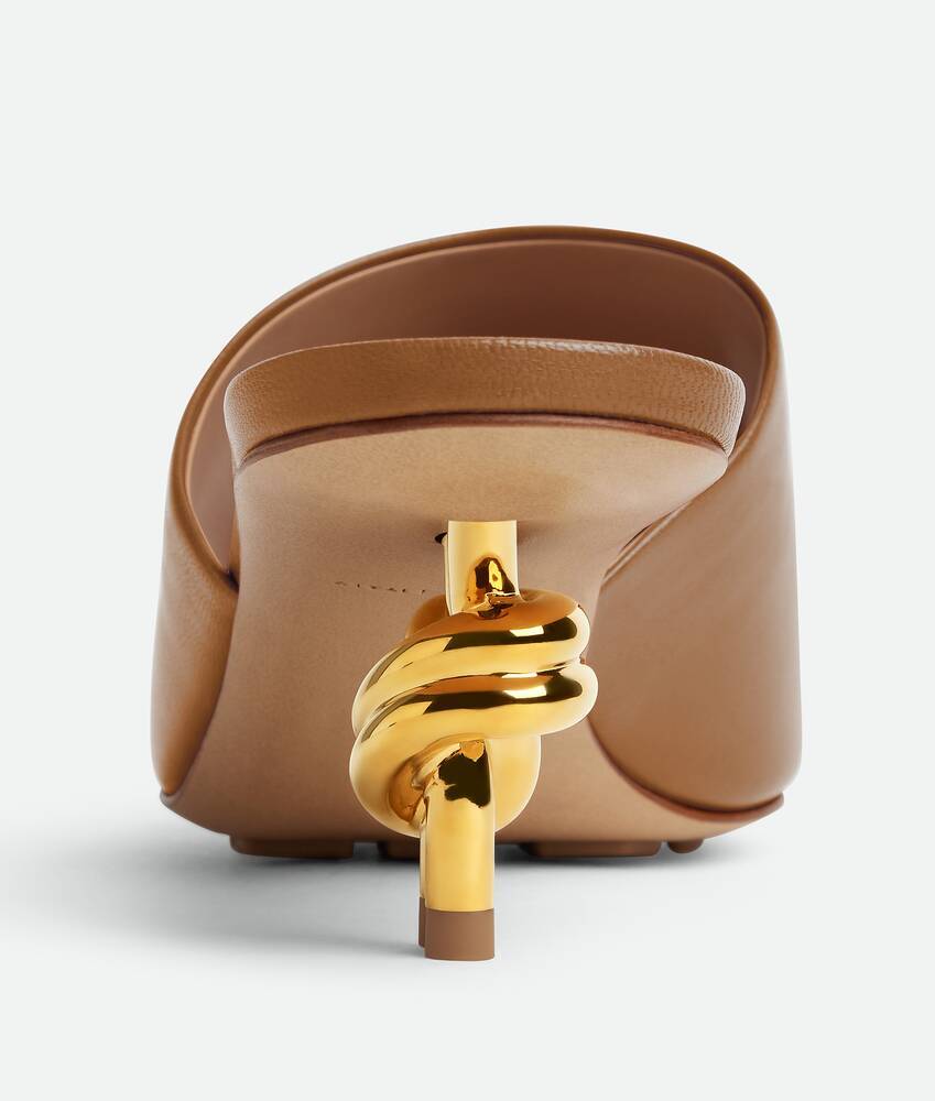 Bottega Veneta Knot Leather Mules In Brown