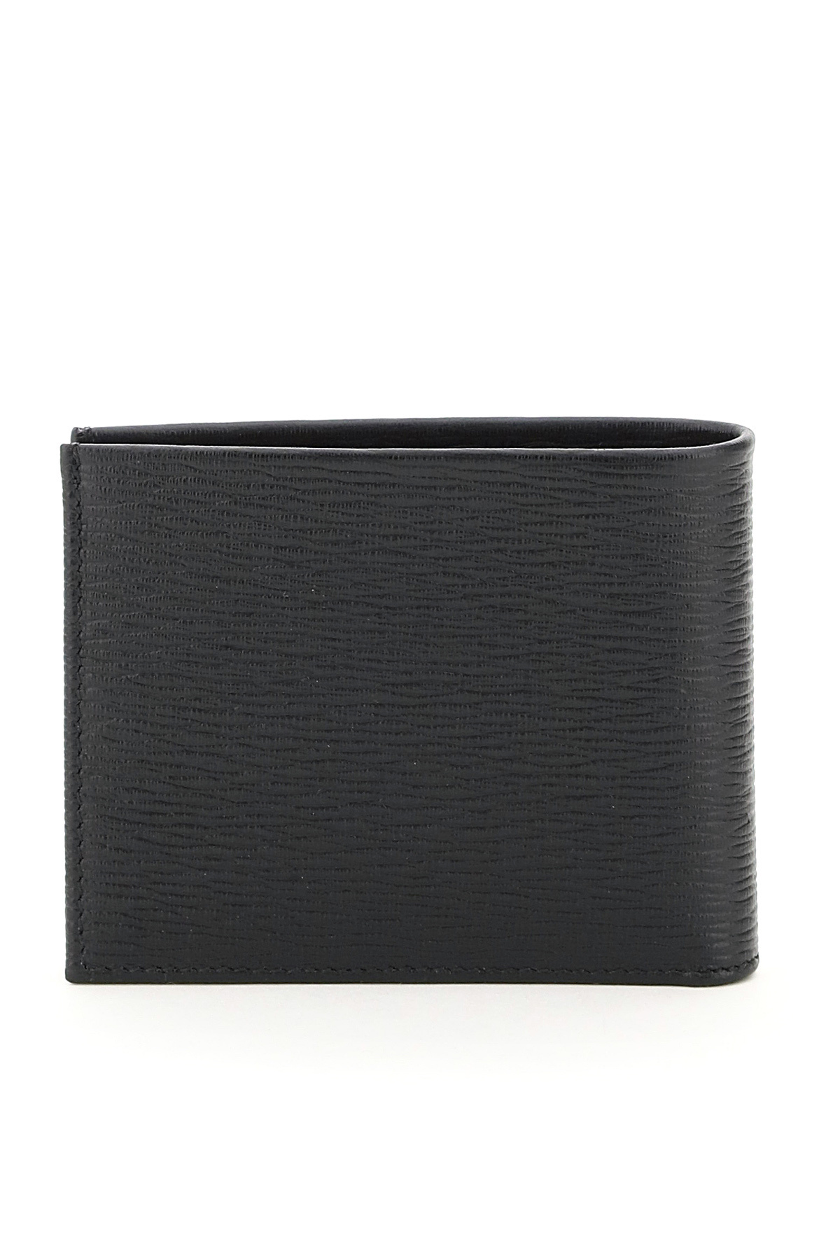 Shop Ferragamo Logo-plaque Wallet In Brown