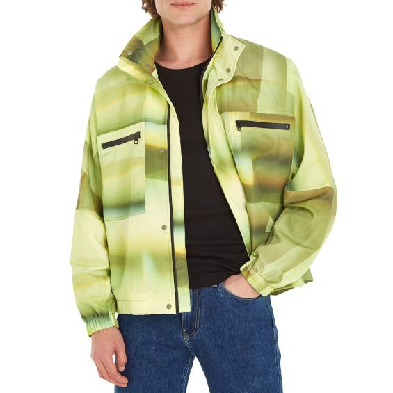 Calvin Klein Long-sleeved Casual Jacket In Green