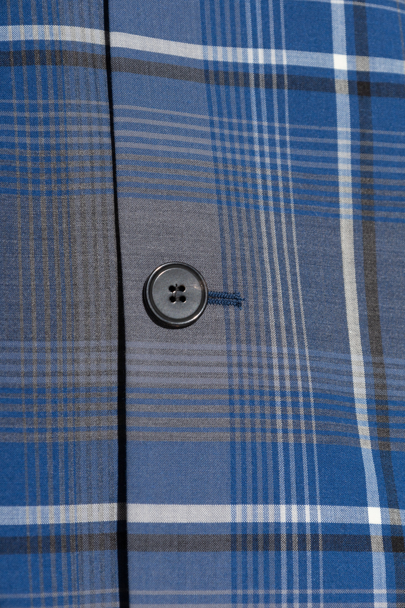 Marni Logo-embroidered Checked Blazer In Blue