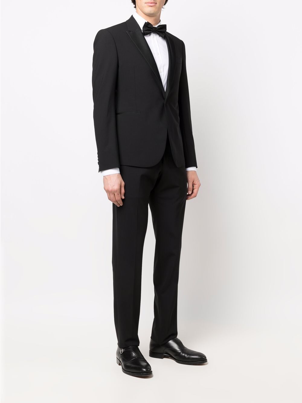 Emporio Armani Jacket And Trouser Suit In Black