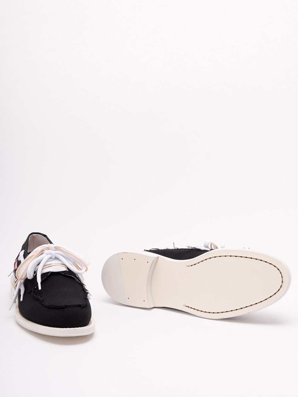 Dsquared2 Dsquared X Magliano Boat Shoes Canvas In Black