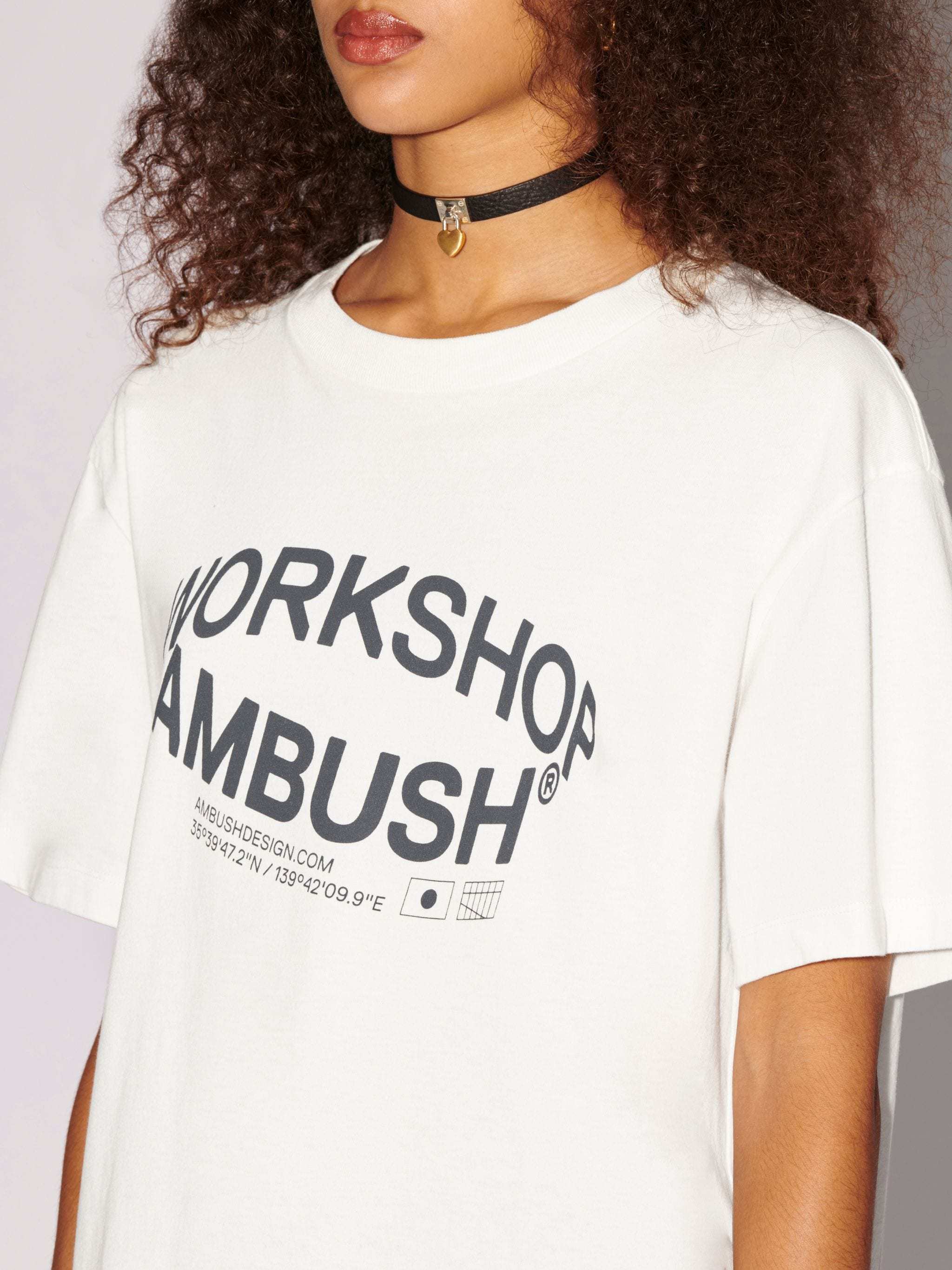 Shop Ambush Revolve Logo-print T-shirt In White