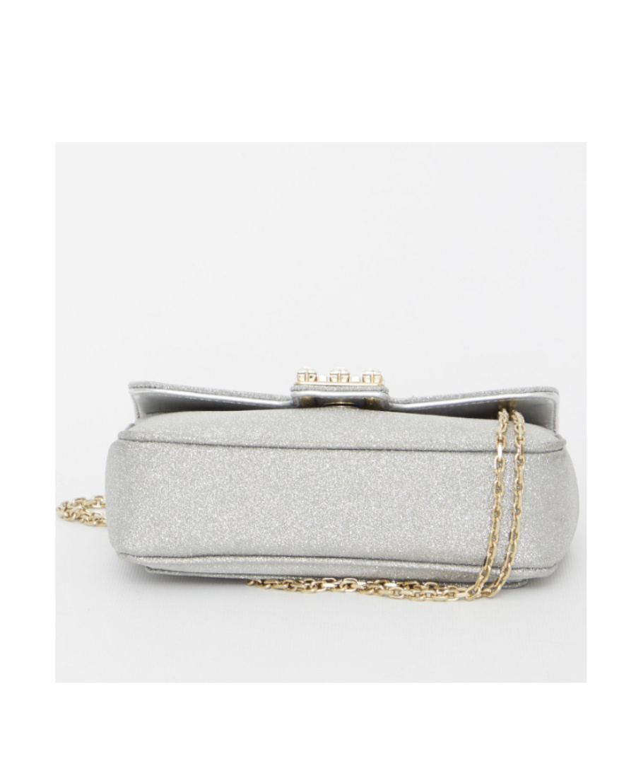 Roger Vivier Jeu De Fille Foldover Top Clutch Bag In White