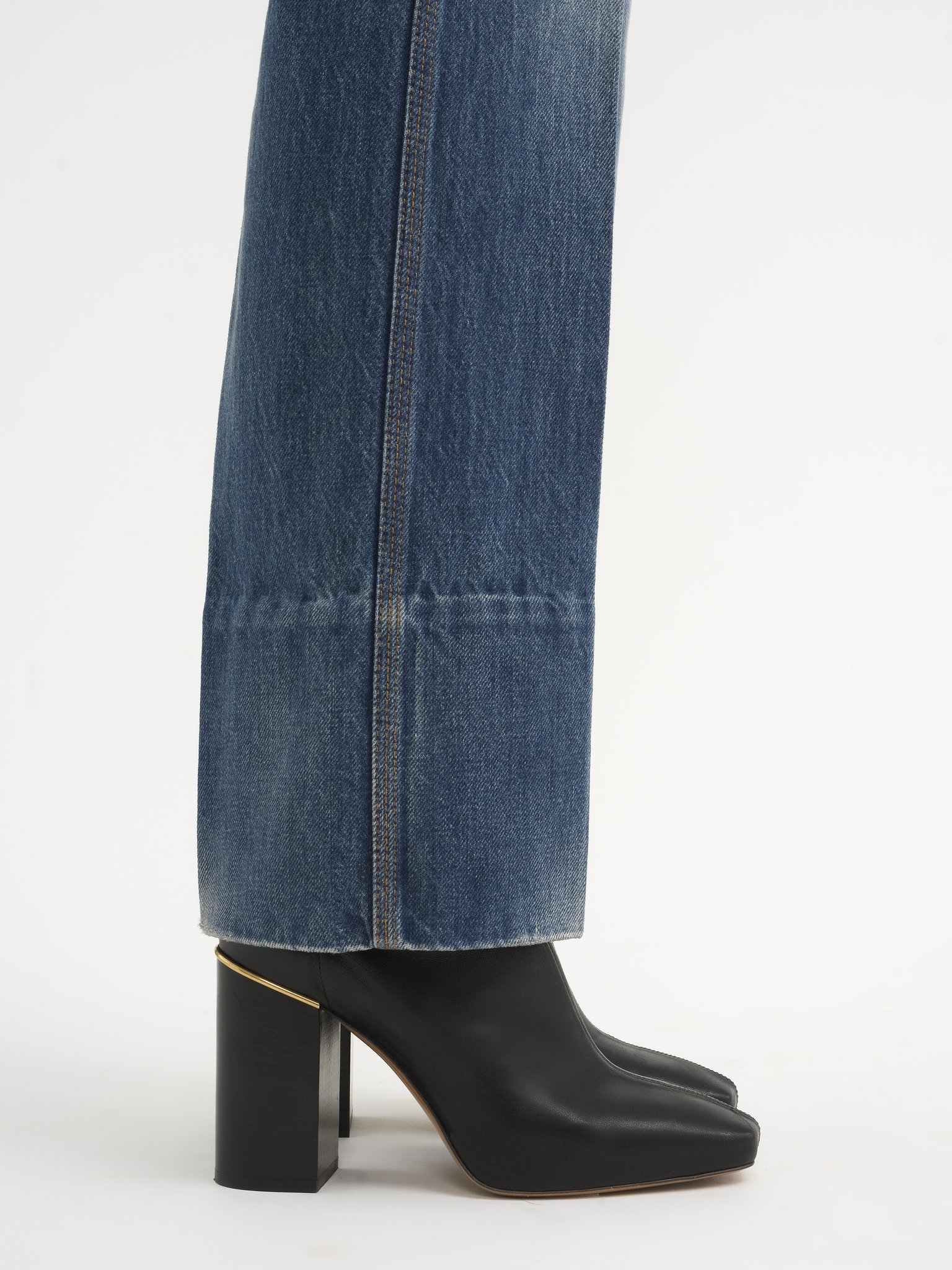 Shop Chloé 90mm Ambre Ankle Boot In Black