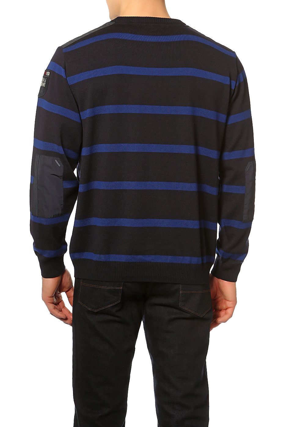 Paul & Shark Striped Pullover In Black
