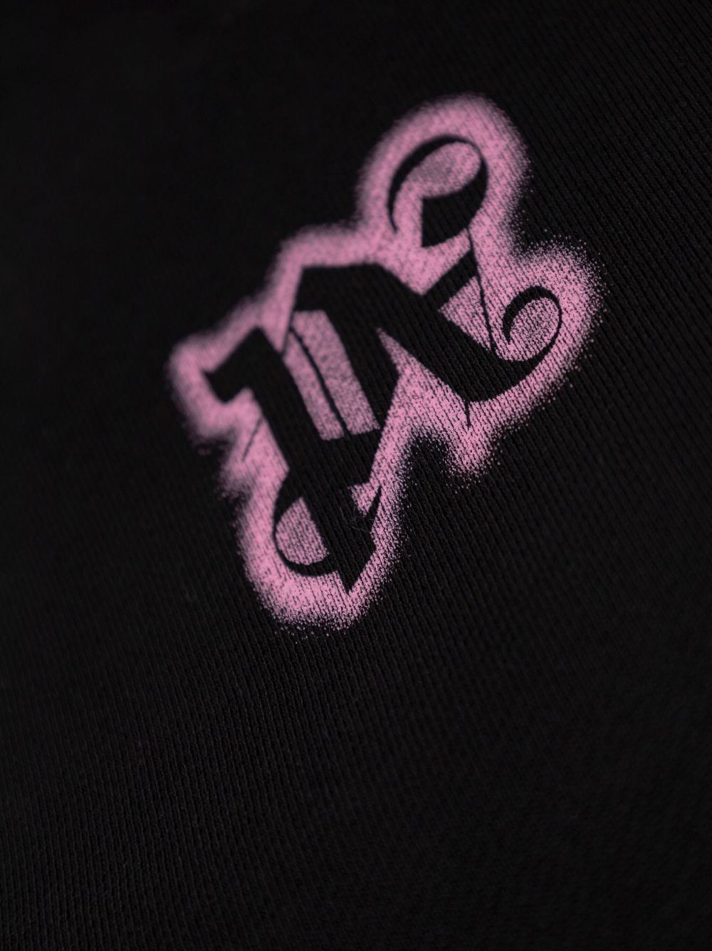 Palm Angels Logo Printed Sweatshirt In Black