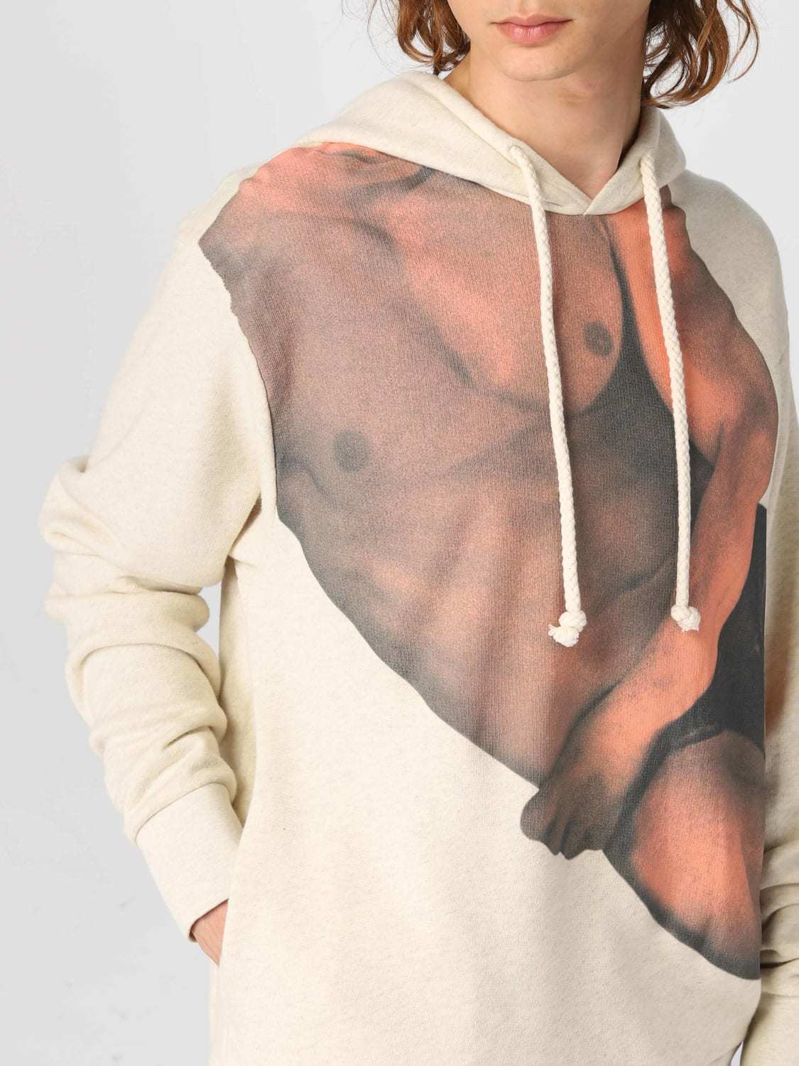 Jw Anderson Photograph-print Cotton Hoodie In White