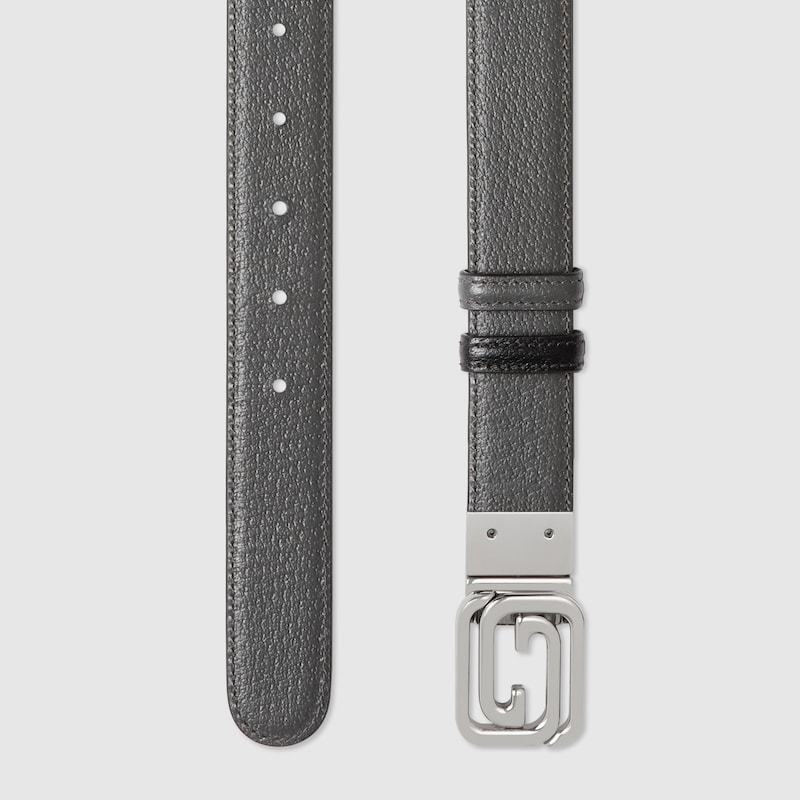 GUCCI INTERLOCKING-G LEATHER BELT 