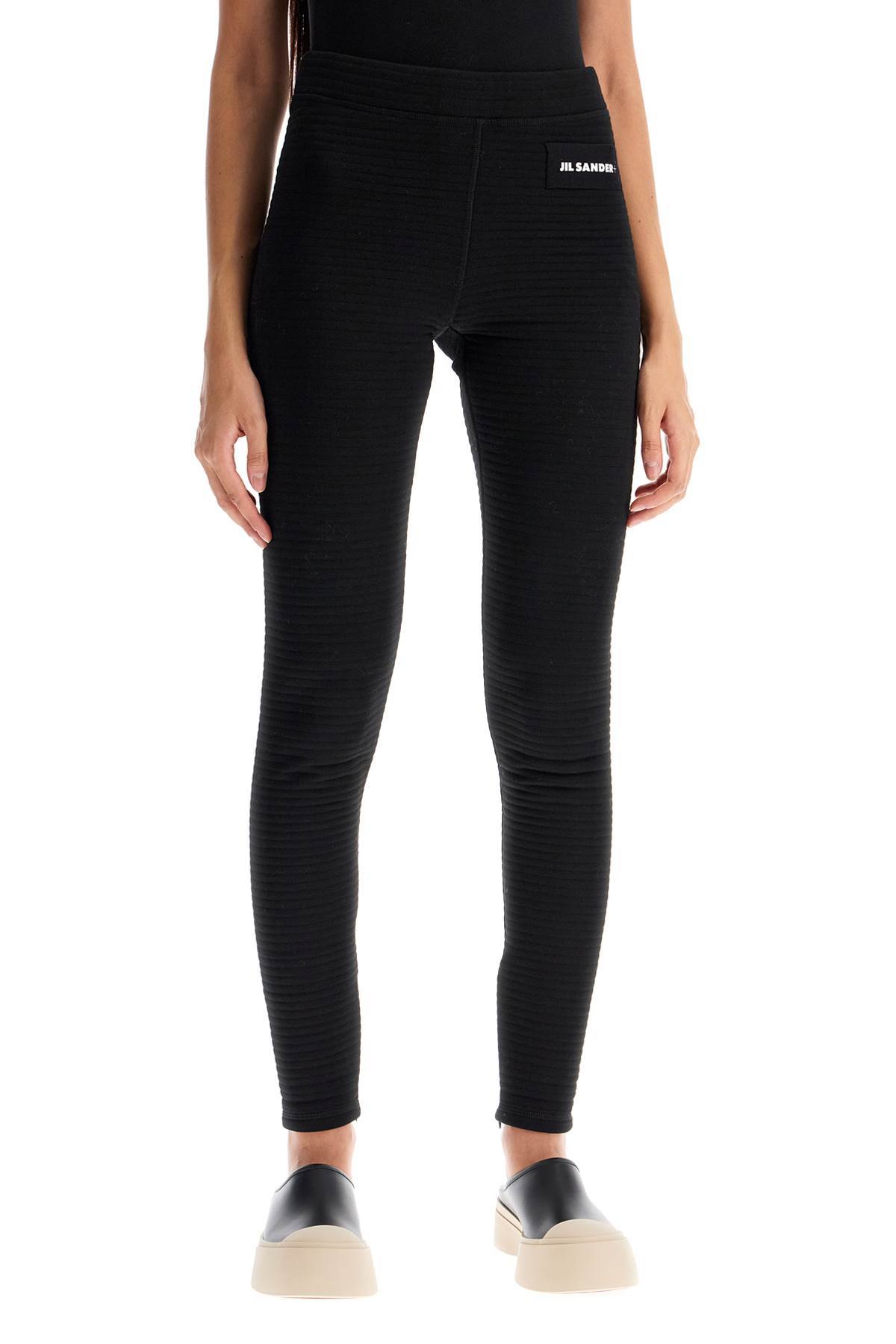 JIL SANDER ELASTIC WAIST LEGGINGS 