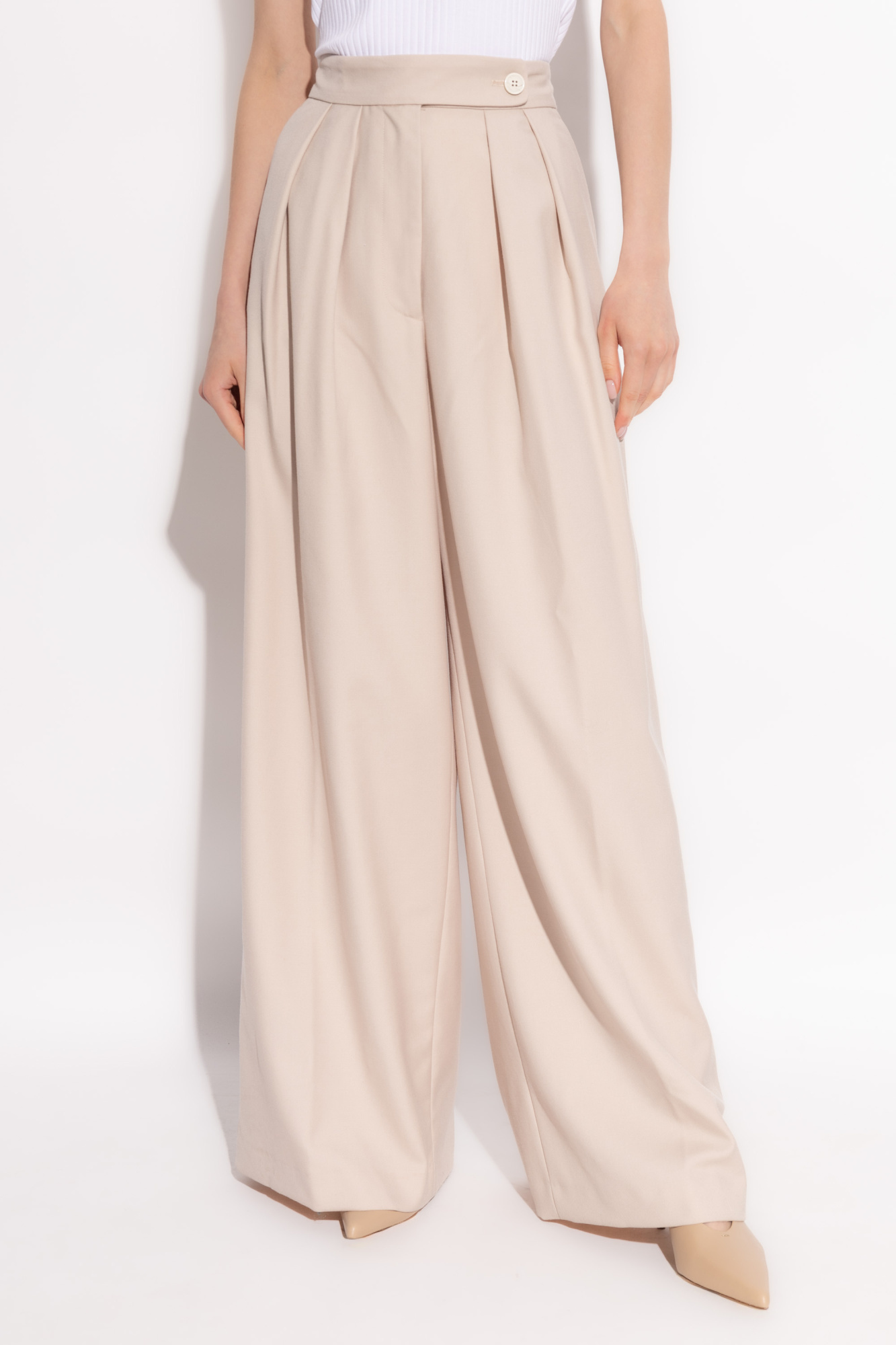 Dries Van Noten Cotton Jersey Sweatpants In Nude