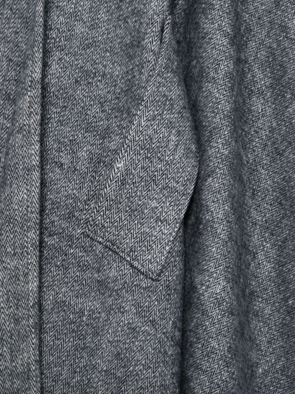 Twinset Fringed Edge Poncho In Gray