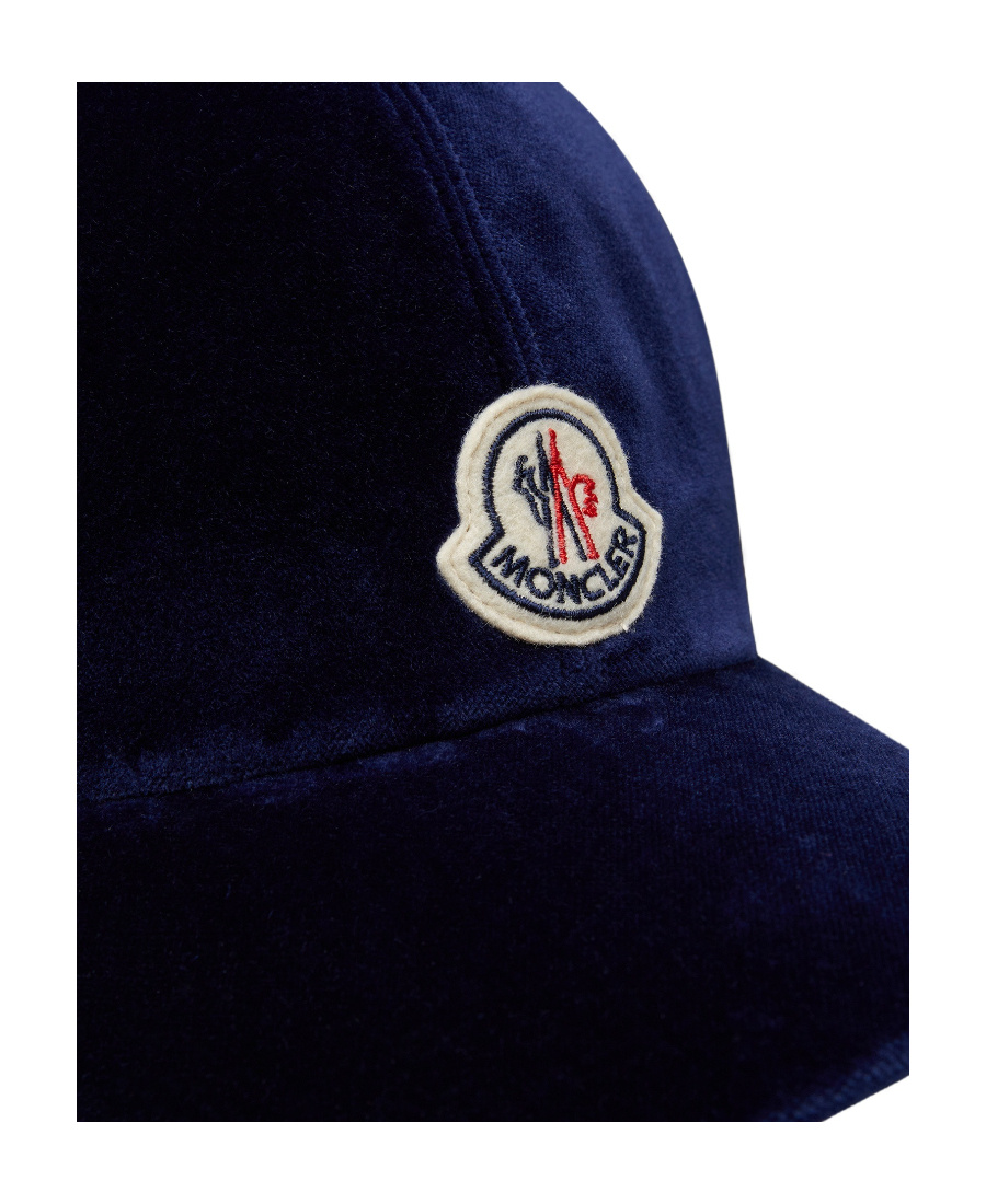 MONCLER VELVET BASEBALL CAP