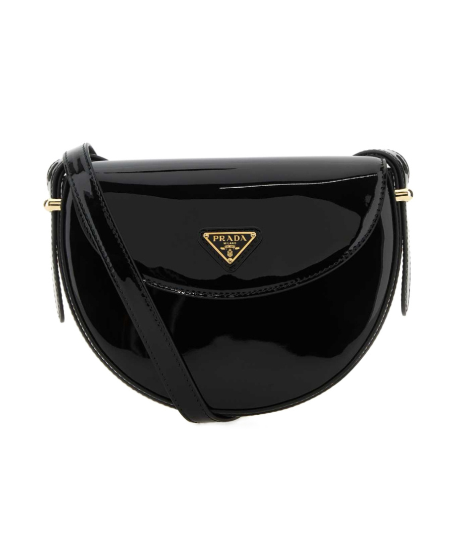 Prada Logo Cross-body Bag In Black