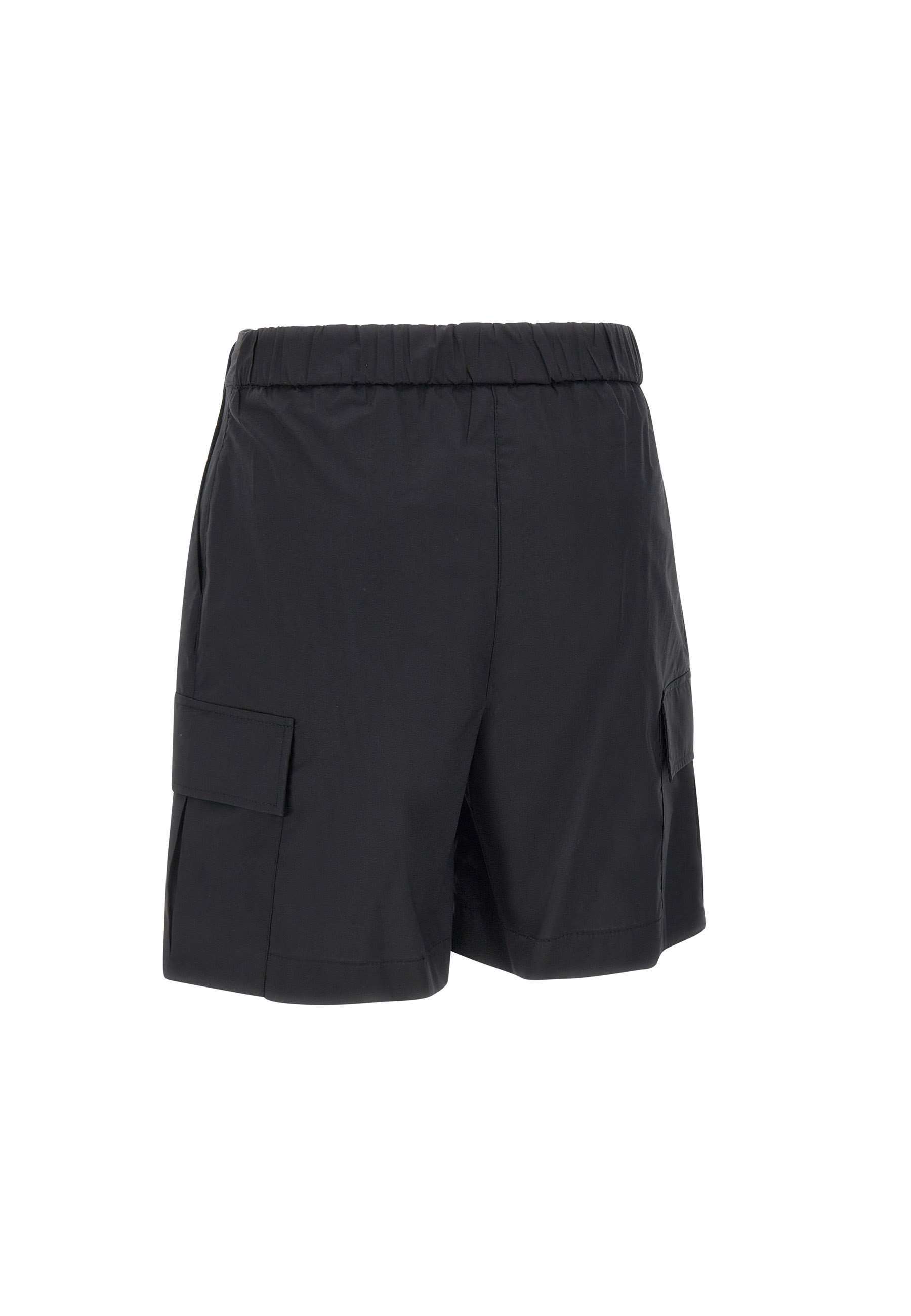 Kaos Poplin Cotton Shorts In Black