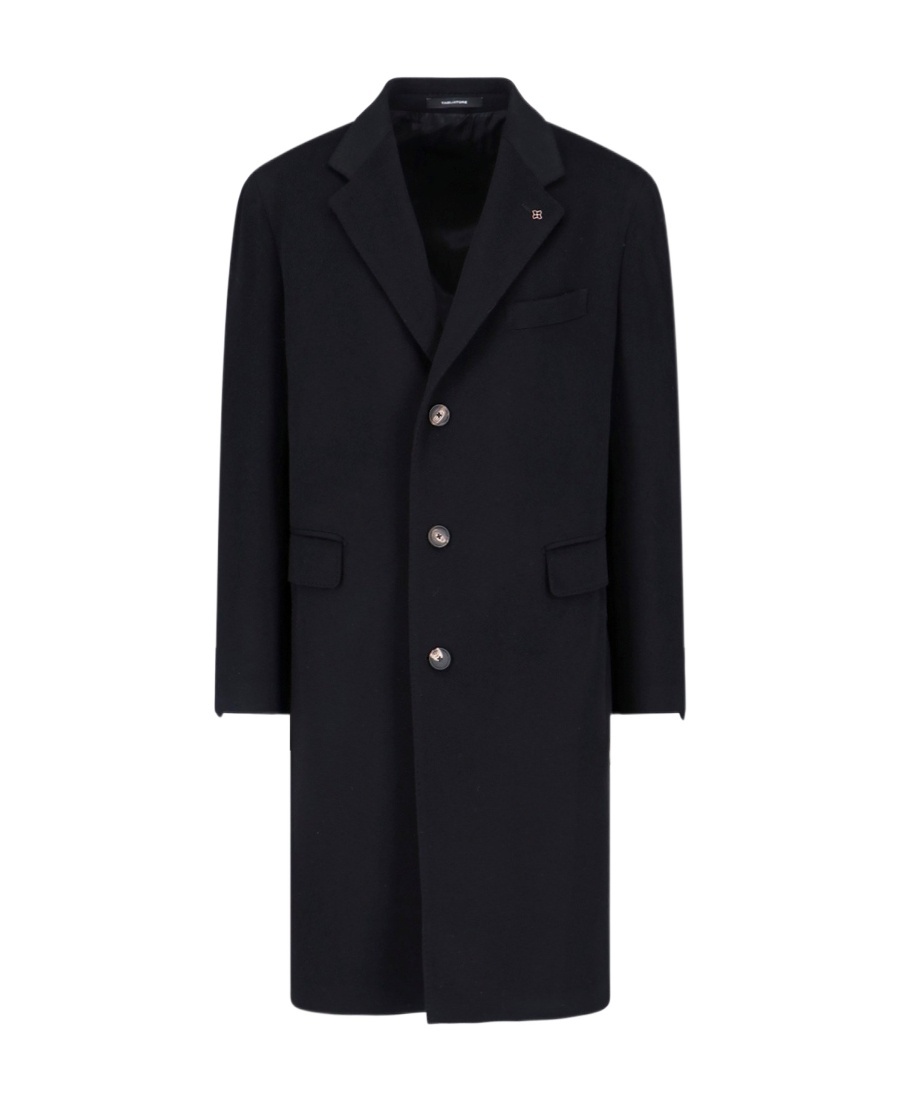 Tagliatore Single-breasted Coat In Black