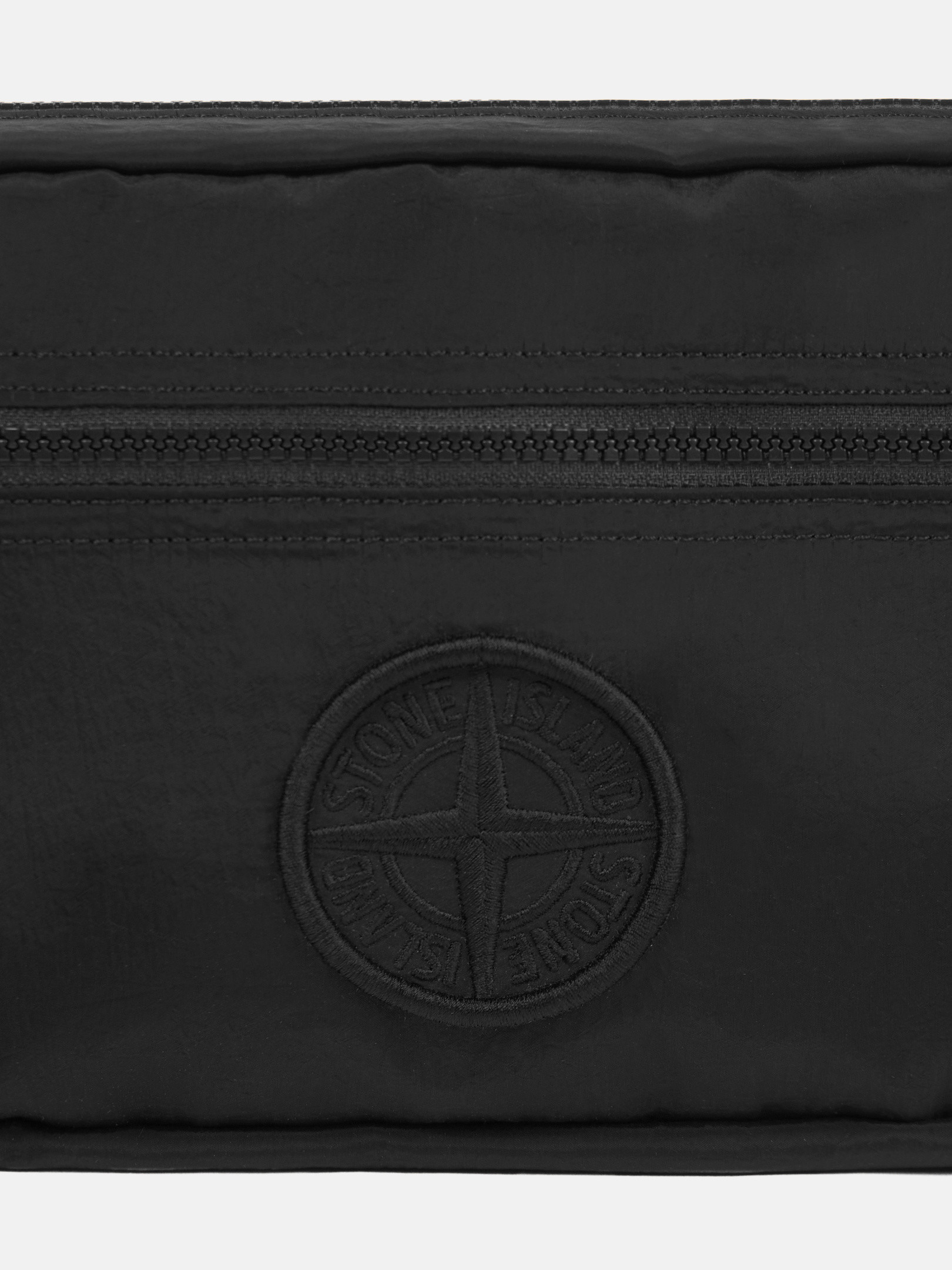 STONE ISLAND LOGO-EMBROIDERED BELT BAG