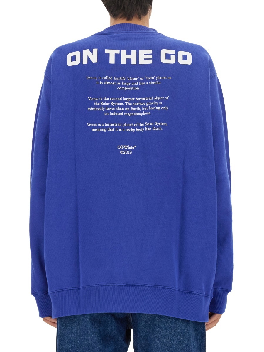 Off-white Sweatshirt With Venus Print Extra In Blue